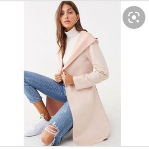 Forever 21 faux suede longline jacket